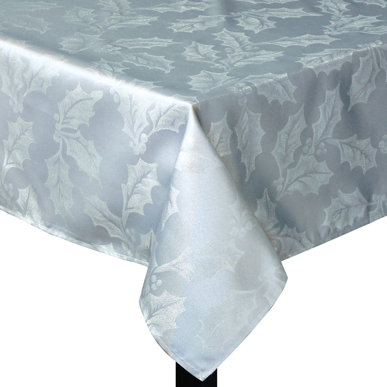 Fata de Masa de Craciun, New Line, Model cu Vasc, 120x120 cm, Poliester, Gri